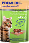 Premiere Cats Love Nature Deluxe Ragout macska tasak adult csirke&lazac 100g
