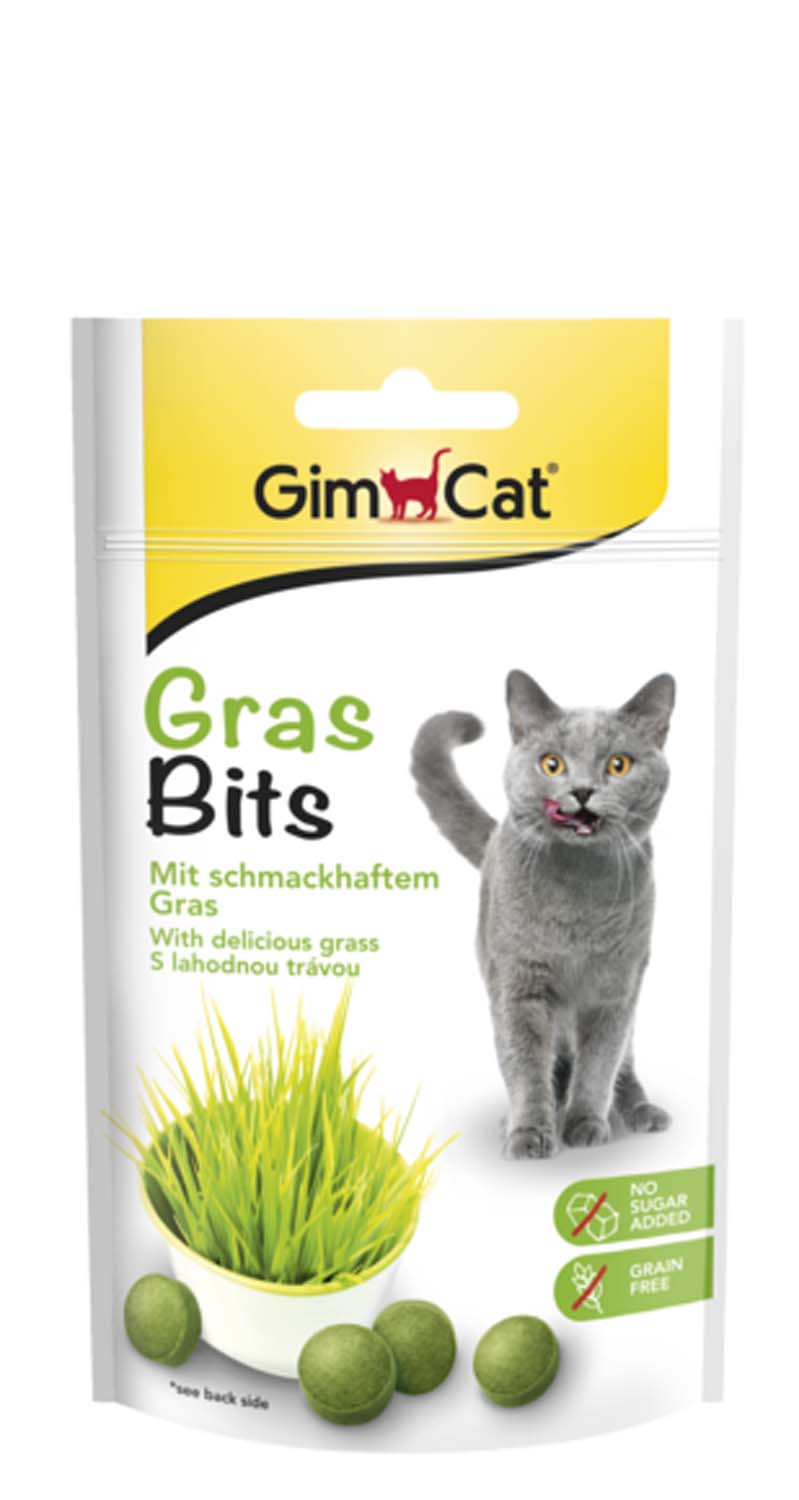 GimCat Gras Bits macska jutalomfalat zöld fű 40g