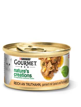 Gourmet Nature's Creations macska konzerv pulyka 85g
