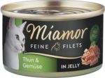 Miamor Feine Filets in Jelly macska konzerv tonhal&zöldség 24x100g