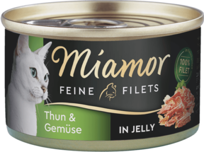 Miamor Feine Filets in Jelly macska konzerv tonhal&zöldség 24x100g