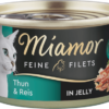 Miamor Feine Filets in Jelly macska konzerv tonhal&rizs 24x100g