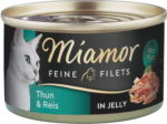 Miamor Feine Filets in Jelly macska konzerv tonhal&rizs 24x100g