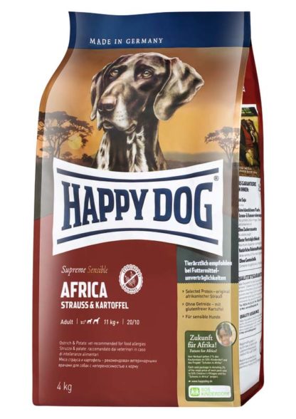 Happy Dog Supreme száraz kutyaeledel Sensitive Africa 4kg
