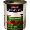 Gran Carno kutya konzerv adult marha&kacsaszív 6x800g