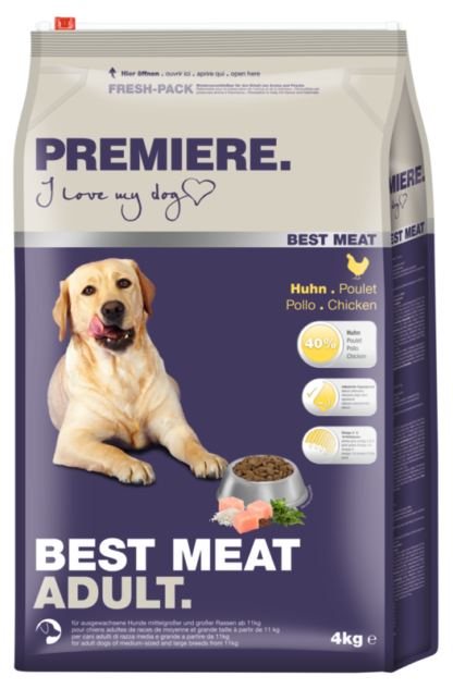 Premiere Best Meat száraz kutyaeledel adult csirke 4kg