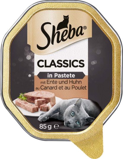 Sheba Classic macska tálka kacsa&csirke 22x85g