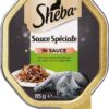 Sheba Sauce Spéciale macska tálka nyúl&zöldség 22x85g