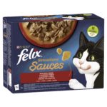 Felix Sensations Sauces macska tasak MP házias válogatás 12x85g