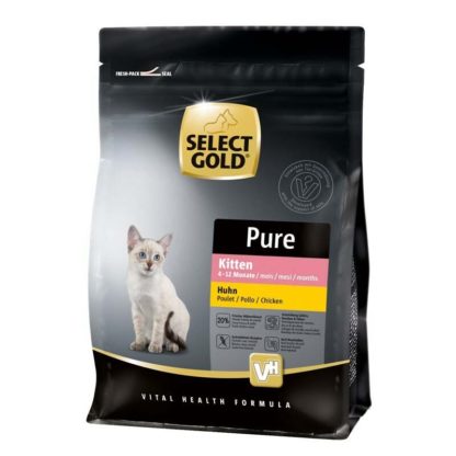 Select Gold Pure száraz macskaeledel kitten csirke 400g