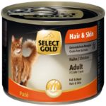 Select Gold Hair&Skin macska konzerv adult csirke 200g