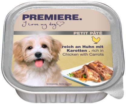 Premiere Petit Paté kutya tálka adult csirke 11x150g