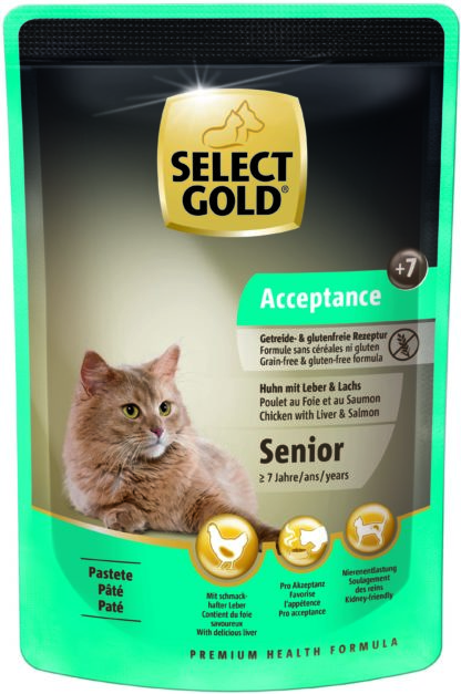 Select Gold Acceptance macska tasak senior 12x85g