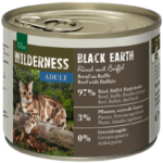 Real Nature Wilderness macska konzerv adult Black Earth marha&bivaly 6x200g