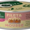 Real Nature Filet & Mousse macska konzerv adult csirke&marha 85g