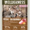 Real Nature Wilderness macska tasak kitten Wide Savannah bárány&vaddisznó 85g
