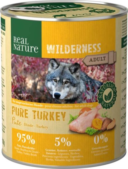 Real Nature Wilderness kutya konzerv pulyka 6x800g