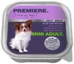 Premiere Best Meat kutya tálka adult borjú&szarvas 16x100g