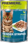 Premiere Tender Stripes macska tasak adult kacsa 28x85g