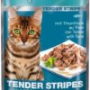 Premiere Tender Stripes macska tasak adult tonhal 28x85g