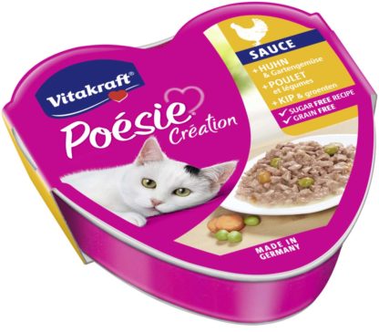 Vitakraft Poésie macska tálka csirke&zöldség szósz 85g