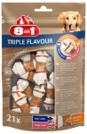 8in1 Triple Flavour kutya rágócsont XS 21db