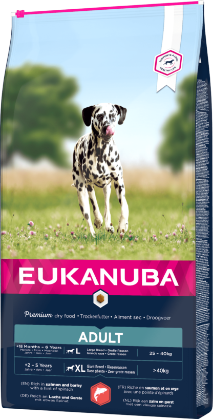 Eukanuba Large Breeds száraz kutyaeledel adult lazac 12kg