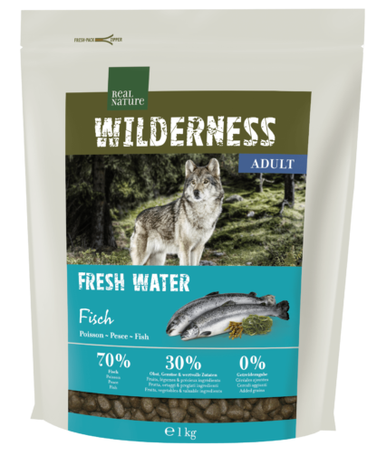 Real Nature Wilderness száraz kutyaeledel adult halas 1kg