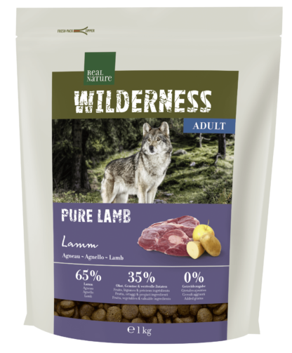 Real Nature Wilderness száraz kutyaeledel adult pure bárány 1kg