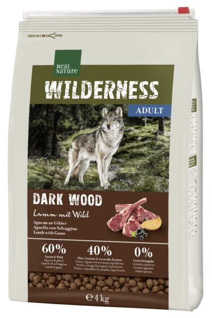 Real Nature Wilderness száraz kutyaeledel adult vad&bárány 4kg