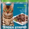 Premiere Tender Stripes macska tasak adult nyúl 28x85g