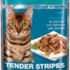 Premiere Tender Stripes macska tasak adult lazac 28x85g