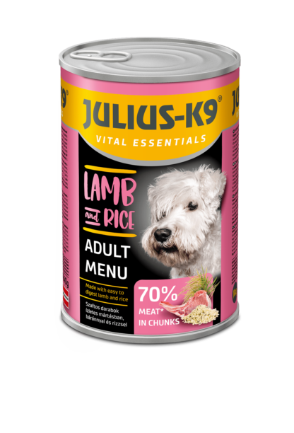 Julius – K9 kutya konzerv adult bárány&rizs 1240g