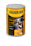 Julius – K9 kutya konzerv adult pulyka&rizs 1240g