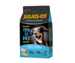 Julius K9 hipoallergén száraz kutyaeledel adult hal&rizs 12kg