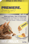 Premiere MyJelly macska jutalomfalat csirke&sajt&macskafű 6x10g