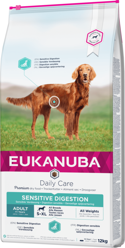 Eukanuba Daily Care száraz kutyaeledel emésztőrendszeri problémákra 12kg