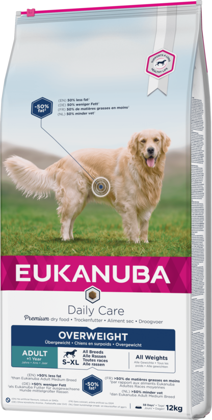 Eukanuba Daily Care száraz kutyaeledel súlycsökkentő&steril 12kg
