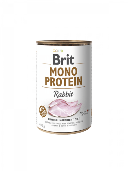 Brit Mono Protein kutya konzerv nyúl 400g