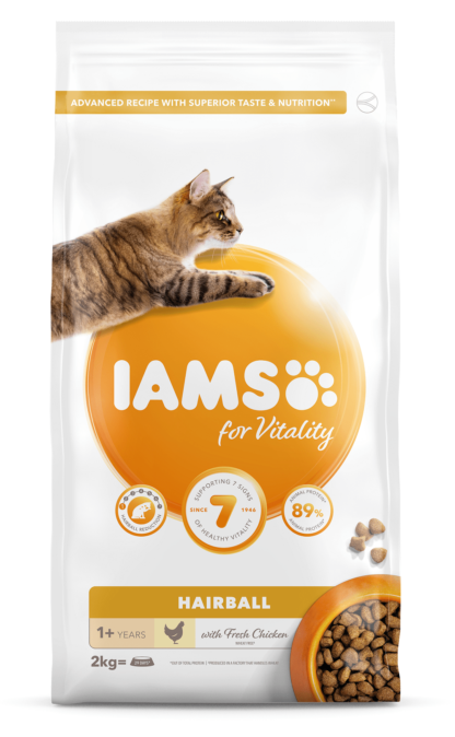 IAMS Vitality macska szárazeledel adult hairball csirke 2kg