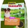 MultiFit Farmlove száraz kutyaeledel junior szárnyas&spenót 2,5kg