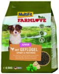 MultiFit Farmlove száraz kutyaeledel junior szárnyas&spenót 2,5kg