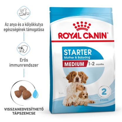 Royal Canin Size Health Nutrition Medium starter Mother&Babydog száraz kutyaeledel 15kg