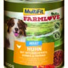 MultiFit Farmlove kutya konzerv adult csirke&szív 6x800g