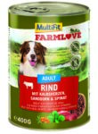 MultiFit Farmlove kutya konzerv adult marha&szív 6x400g