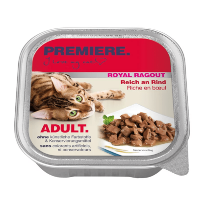 Premiere Royal Ragout macska tálka adult marha 16x100g