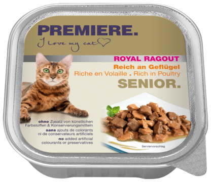Premiere Royal Ragout macska tálka senior szárnyas 16x100g