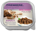 Premiere Royal Ragout macska tálka adult borjú 16x100g