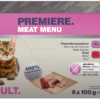 Premiere Meat Menu macska tálka MP adult húsos 6x100g