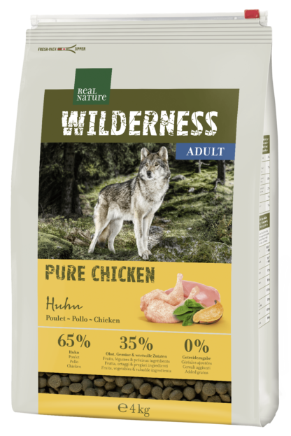 Real Nature Wilderness száraz kutyaeledel adult pure csirke 4kg